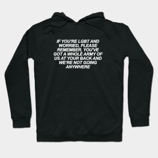 If you're LGBT and Worried Hoodie